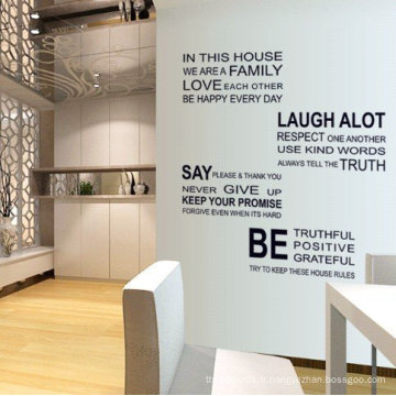 Nous sommes famille citation anglais lettre amovible murale Home Wall Sticker